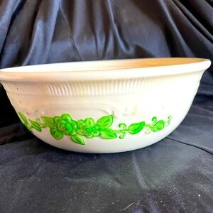 Homer Laughlin Oven Serve casserole introduced 1933. 8 1/2” x 3”. no lid Vintage